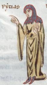 Source d'inspiration du costume : manuscrit tourangeau de la fin du XIe siècle